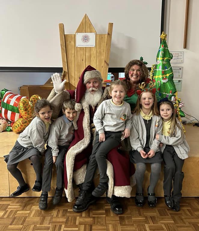 Santa school visits Maidstone Kent